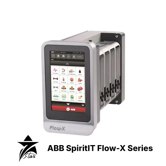 ABB SpiritIT Flow-X Series high-accuracy custody transfer flow computer for gas and liquid metering, fiscal measurement, and industrial automation
