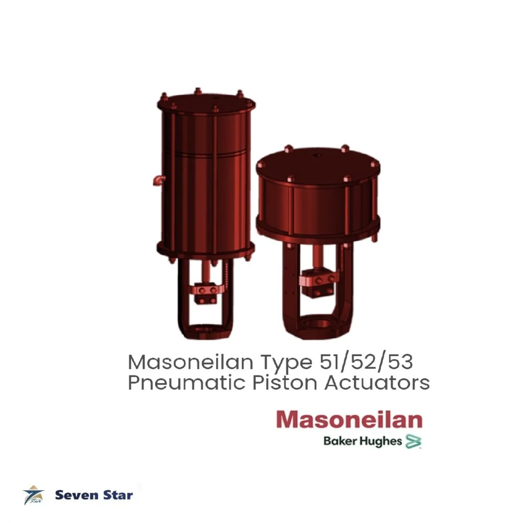 Masoneilan Type 51/52/53 Pneumatic Piston Actuators Valve Actuator Seven Star L.L.C