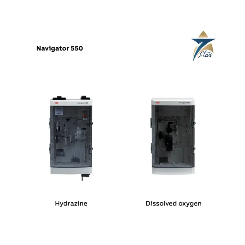 ABB Navigator AHM550 hydrazine analyzer with AWT540 transmitter for boiler feedwater monitoring