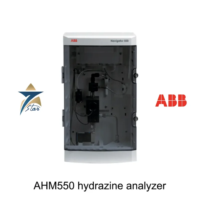 ABB Navigator AHM550 hydrazine analyzer with AWT540 transmitter for boiler feedwater monitoring