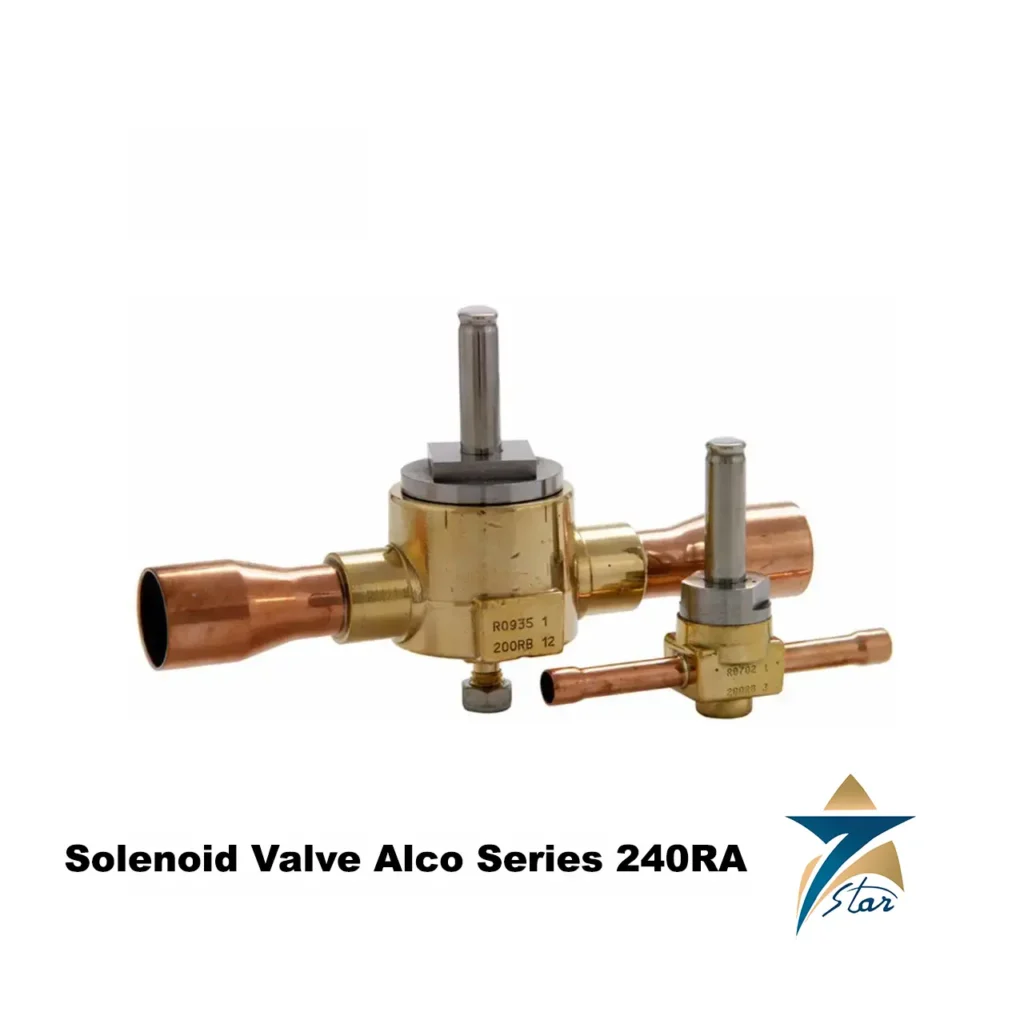Alco 240RA solenoid valve – 2-way normally closed, brazed ODF ends, PTFE diaphragm (refrigeration/HVACR)