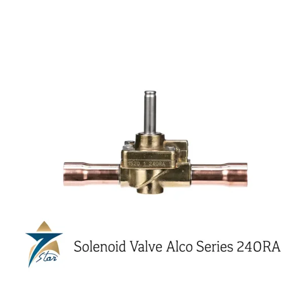Alco 240RA solenoid valve – 2-way normally closed, brazed ODF ends, PTFE diaphragm (refrigeration/HVACR)