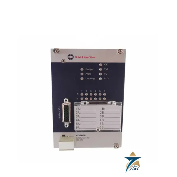 Brüel & Kjær VC-6000 SM-610-A01 industrial monitoring module