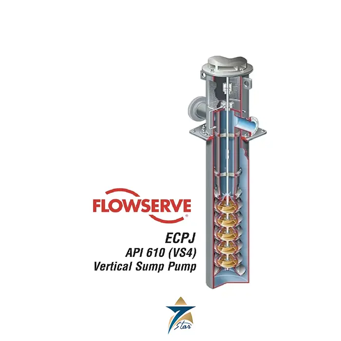Flowserve ECPJ 25-200-R Pump - Seven Star LLC. Flowserve ECPJ 25-200-R API 610 VS4 Vertical Sump Pump for Industrial Hydrocarbon sumps.