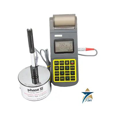 Phase II PHT-3500 Portable Hardness Tester with Built-In Mini-Printer for Industrial Metal Inspection