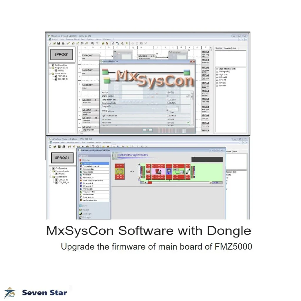MxSysCon Software with Dongle Automation Software Seven Star L.L.C