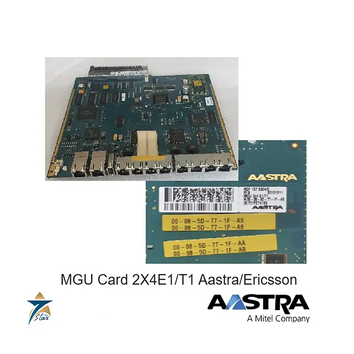Ericsson MGU Card 2X4E1/T1 Media Gateway Unit Board for MX-ONE Telephony Systems