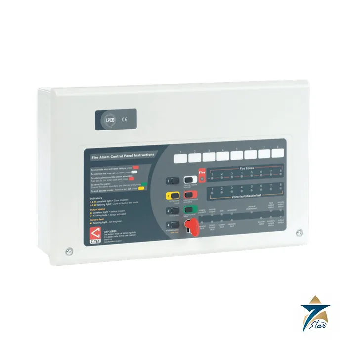 C-TEC CFP708-4 Conventional 8 Zone Fire Panel C-TEC CFP708-4 Conventional Fire Alarm Panel 8 Zone