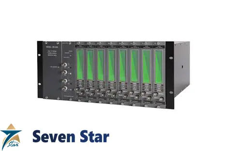 Shinkawa VM-5W1 dual power instrumentation rack—redundant VM-5Z supplies, up to 10 VM-5 modules, System OK contacts, D-Sub 9-pin I/O.