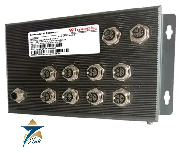 Winsonic NE10003-208423 EN50155 IP68 rugged M12 PoE++ industrial Ethernet switch with 10×1G ports (8×PoE++)