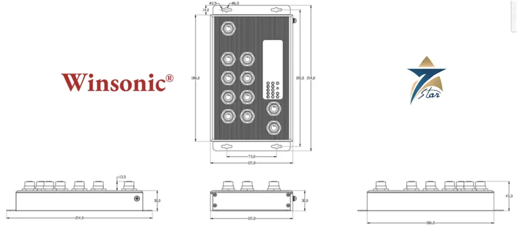 10G Copper Unmanaged Industrial PoE++ Analyzer Systems Seven Star LLC