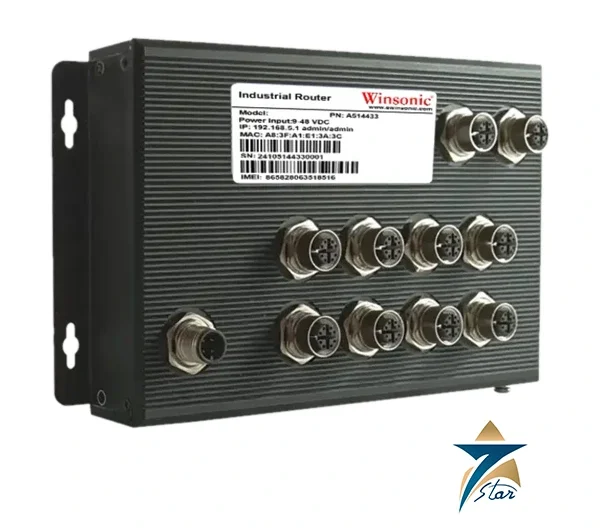 Winsonic NE10005-008423 railway-grade EN50155 M12 PoE++ managed Ethernet switch