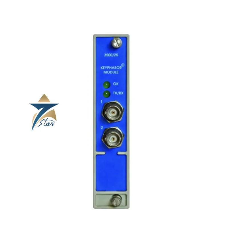 Bently Nevada 3500/25 Keyphasor Module for phase and speed reference