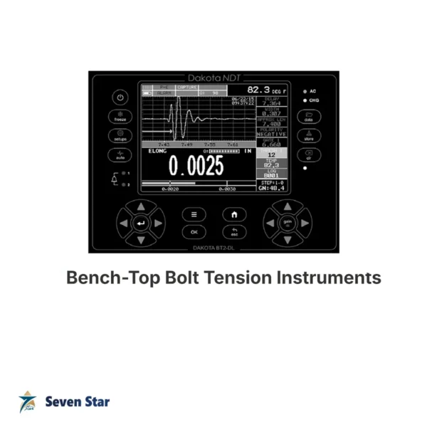 Bench-top ultrasonic bolt tension measurement instruments