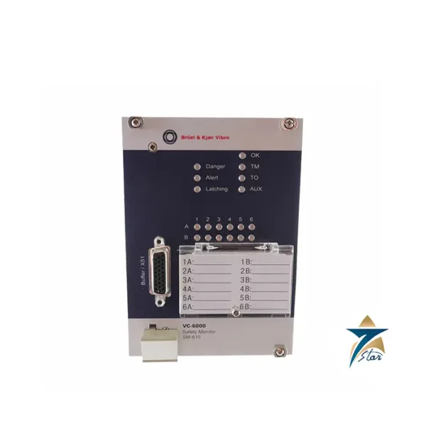 Brüel & Kjær Vibro SM-610-107 monitoring module for VC-6000 machine condition monitoring system