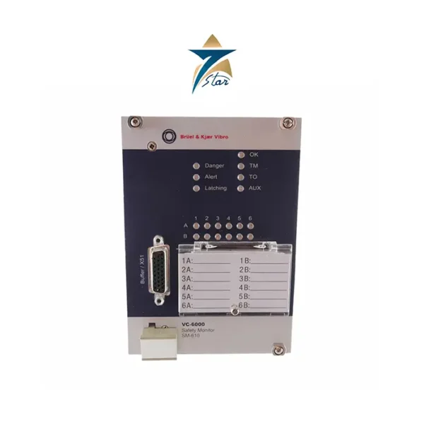 Brüel & Kjær Vibro SM-610-A02 monitoring module for VC-6000 condition monitoring system