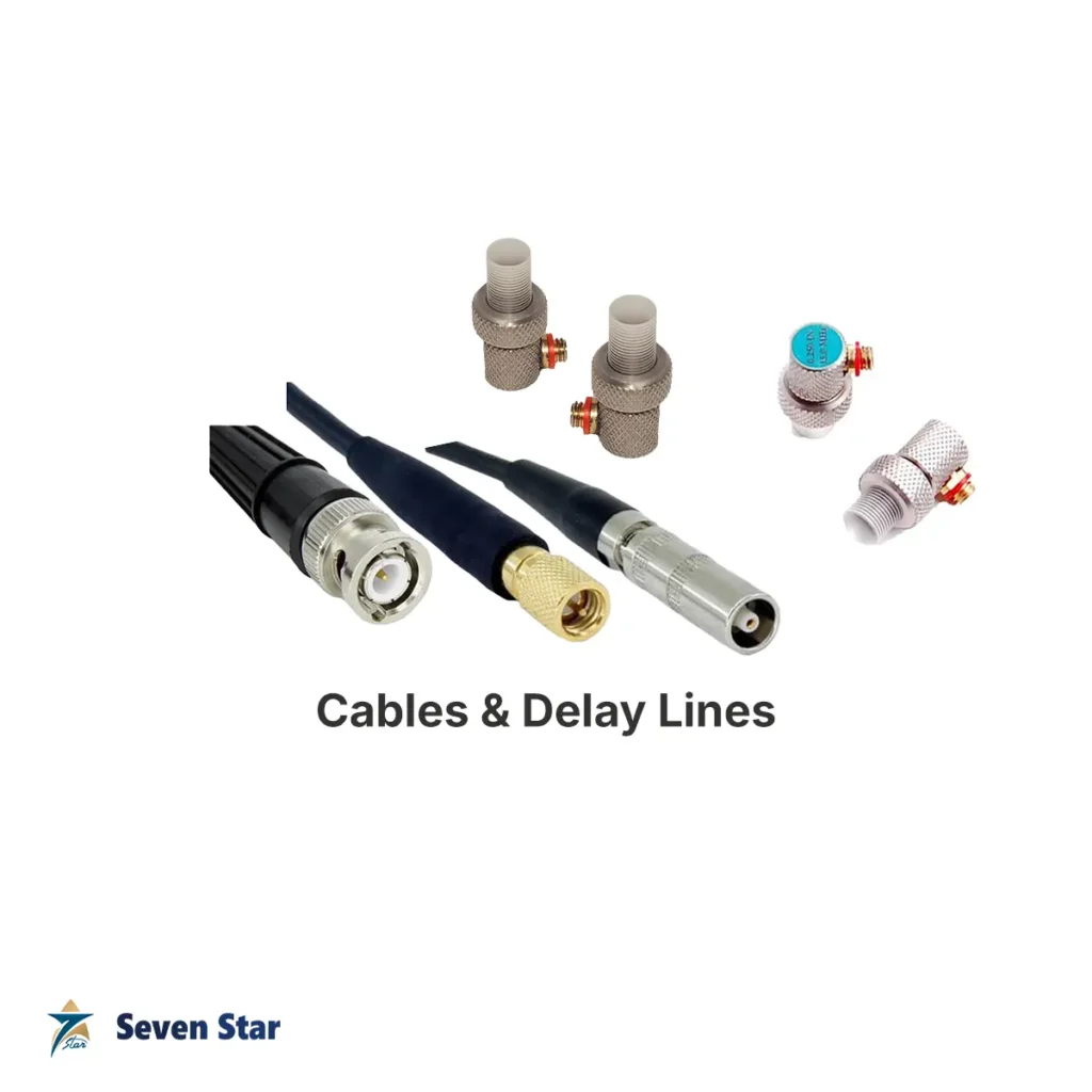 Ultrasonic NDT cables and delay lines