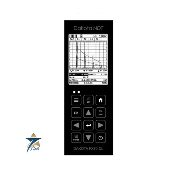 Dakota FX70-DL ultrasonic flaw detector for weld inspection and defect detection