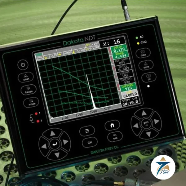 Dakota FX81-DL bench-top ultrasonic flaw detector for laboratory and workshop NDT inspection