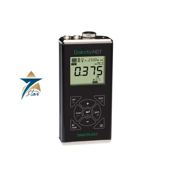 Dakota ZX3 corrosion thickness gauge for ultrasonic wall thickness and corrosion inspection