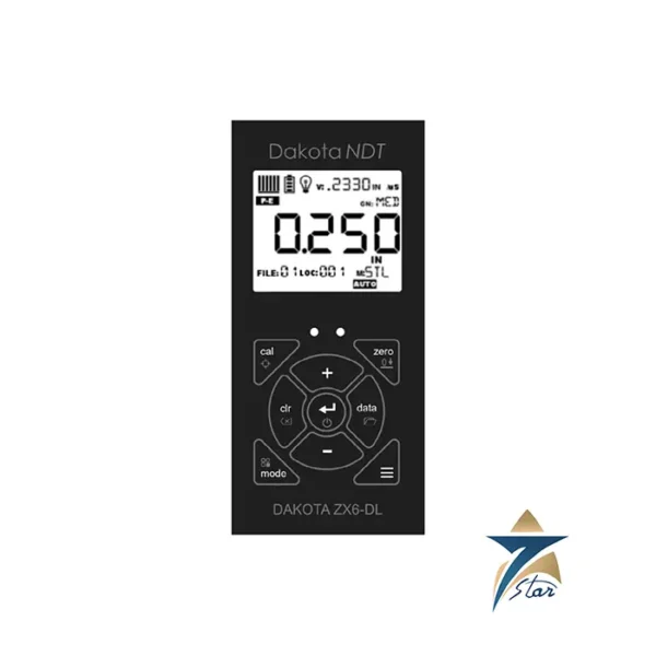 Dakota ZX6-DL corrosion thickness gauge for advanced ultrasonic wall thickness and corrosion inspection