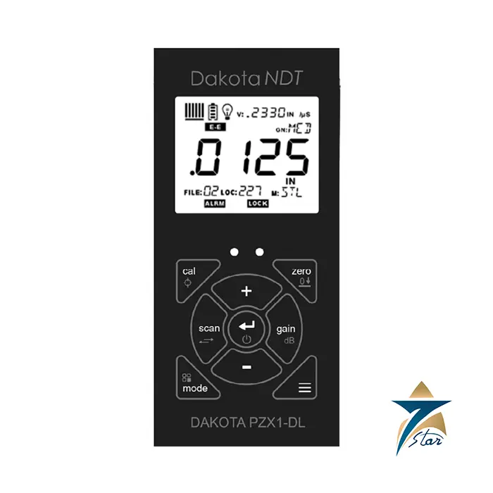 Dakota NDT PZX1 precision ultrasonic thickness gauge for thin materials