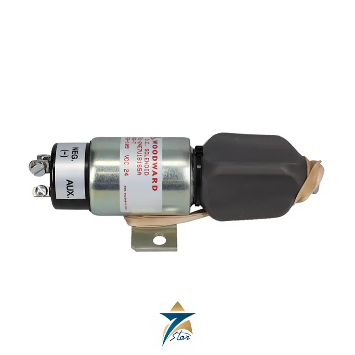 Komatsu 600-815-7550 fuel stop solenoid for heavy equipment engines
