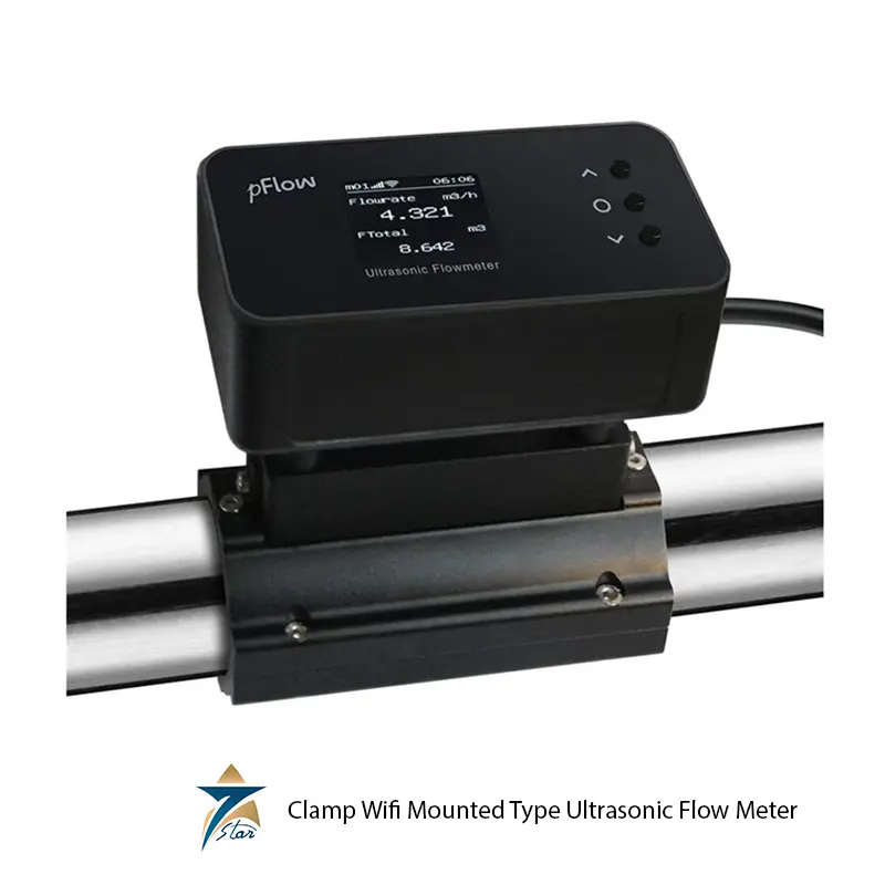 Clamp Wifi Mounted Type Ultrasonic Flow Meter