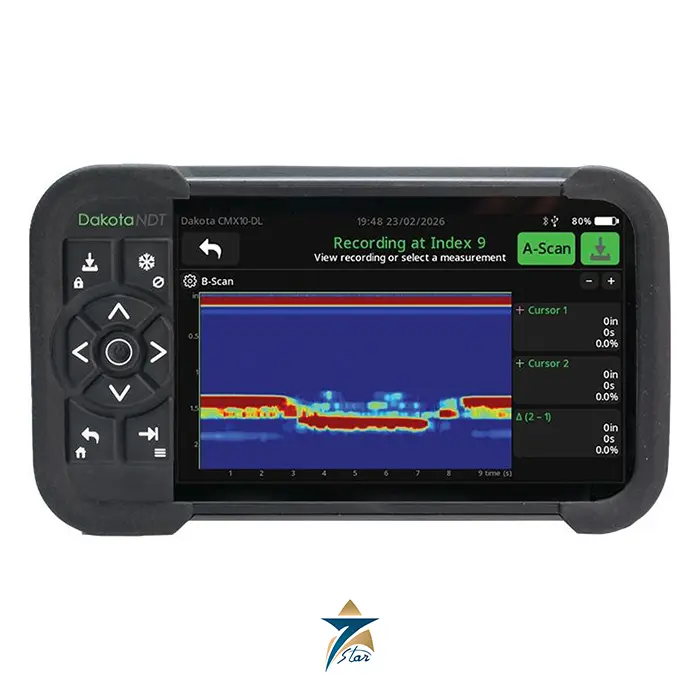 Dakota NDT CMX10-DL Full Wave Capture Thickness Gauge with A-Scan and B-Scan