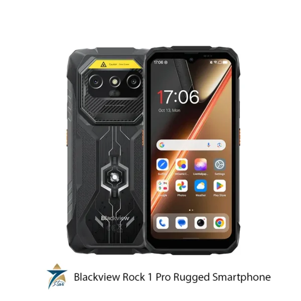 Blackview Rock 1 Pro Rugged Smartphone with 2D Barcode Scanner.