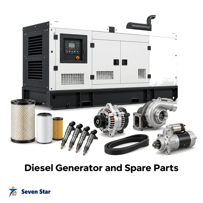 Diesel generator sets and genuine spare parts for backup power systems
