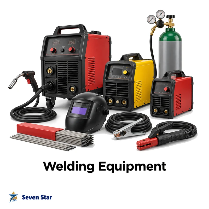 Welding machines, electrodes, welding helmet and accessories