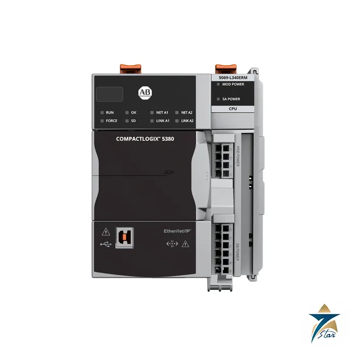 Allen-Bradley CompactLogix 5069-L340ERM Programmable Controller Allen-Bradley 5069-L340ERM CompactLogix 5380 Programmable Controller Supplied by Seven Star LLC