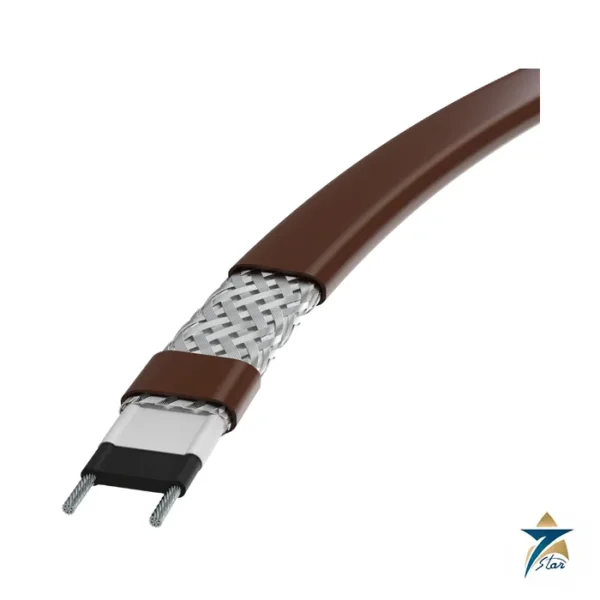 Raychem QTVR self-regulating heating cable, family photo (15QTVR2-CT is the 200-277 Vac, 15 W class version)
