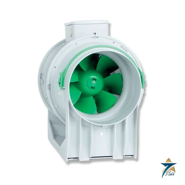 Vortice LINEO 200 ES mixed flow in-line extractor fan (official product image)