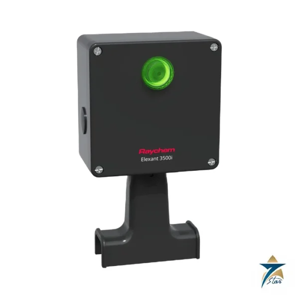 Raychem Elexant 3500i electronic thermostat, pipe-mount photo of the family (3500i-C-W-A is the communicating wall-mount kit)