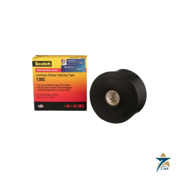 3M Scotch 130C Linerless Rubber Splicing Tape Supplied by Seven Star LLC