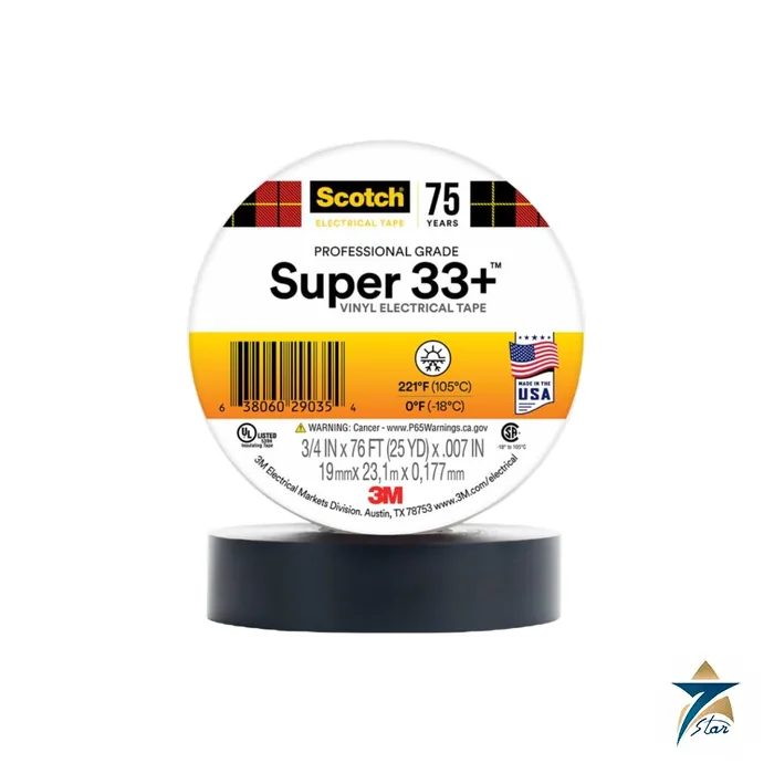 3M Scotch Super 33+ Vinyl Electrical Tape Supplied by Seven Star LLC