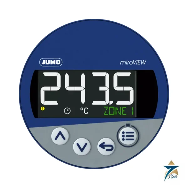 JUMO miroVIEW 701590 smart digital indicator, round panel format