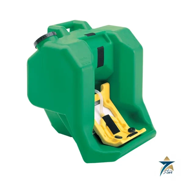 Haws 7500 portable gravity fed eyewash, green 16 gallon tank