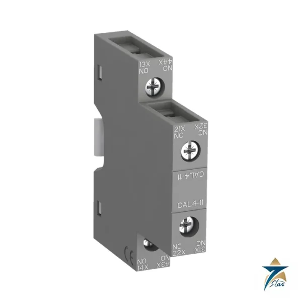ABB CAL4-11 side-mounted auxiliary contact block 1NO+1NC