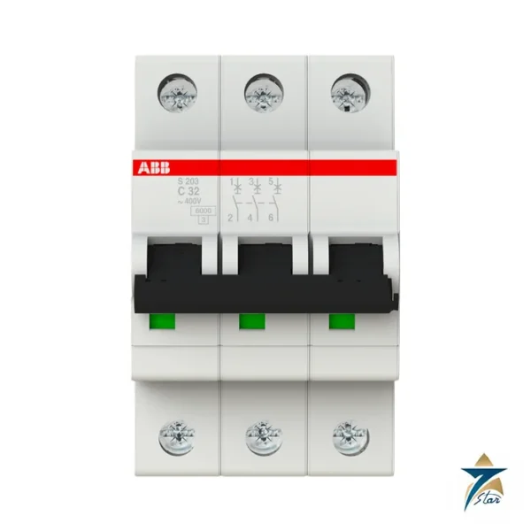 ABB S203-C32 S200 three-pole miniature circuit breaker C 32 A