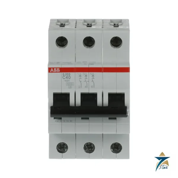 ABB S203-C40 S200 three-pole miniature circuit breaker C 40 A
