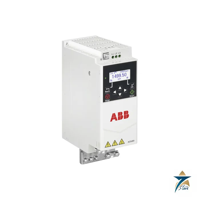ABB ACS180 Machinery Drive 0.75-2.2 kW, 3-Phase 380-480 V ABB ACS180 Machinery Drive 0.75-2.2 kW, 3-Phase 380-480 V Supplied by Seven Star LLC
