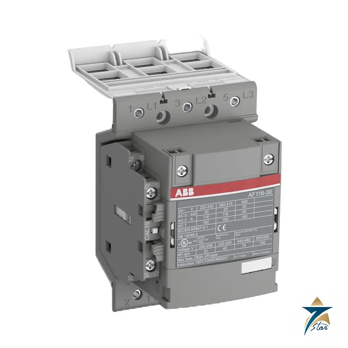 abb-af116-30-11-13 ABB AF116-30-11-13 3-pole contactor (ABB product image)