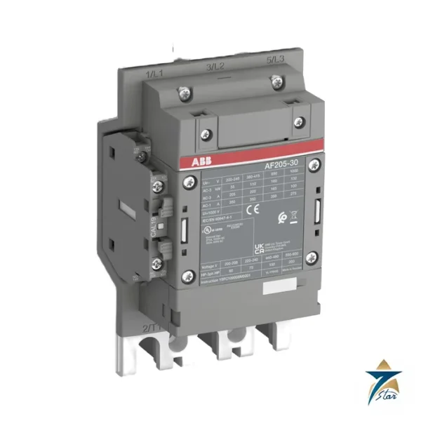 ABB AF205-30-11-13 3-pole contactor (ABB product image)