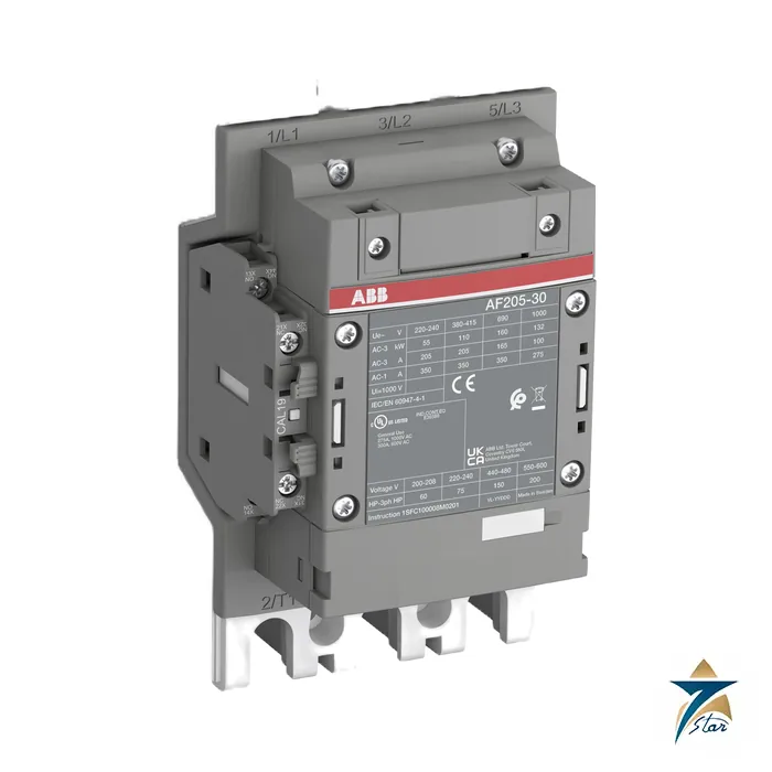 abb-af205-30-11-13 ABB AF205-30-11-13 3-pole contactor (ABB product image)