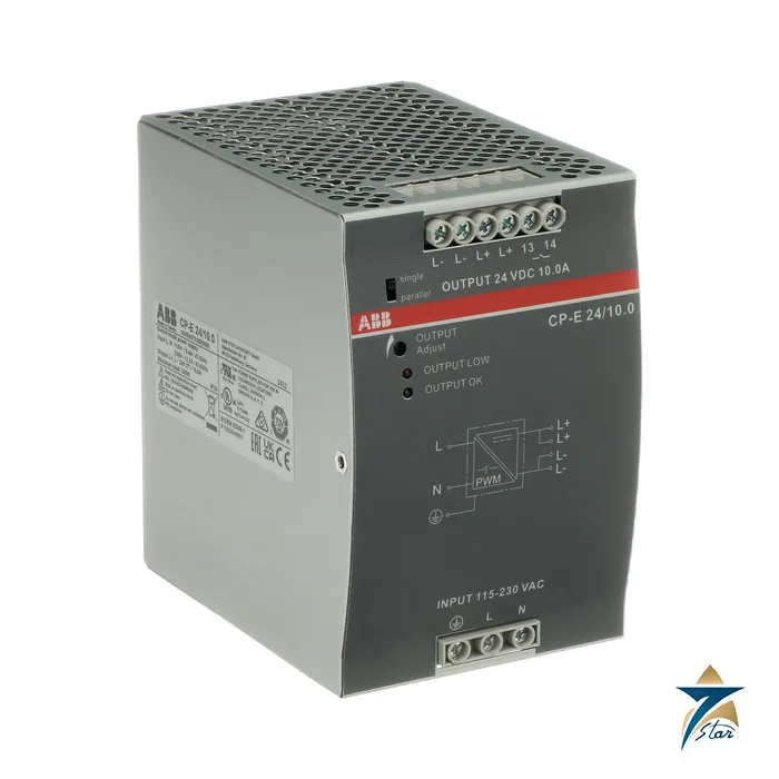 abb-cp-e-24-10-0 ABB CP-E 24/10.0 power supply (ABB product image)
