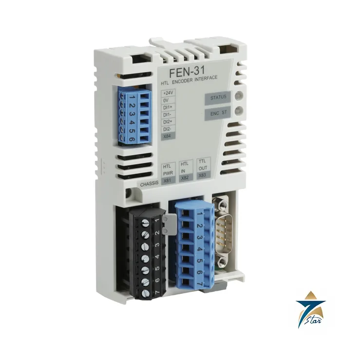 ABB FEN-31 HTL Encoder Interface Module for ABB Drives ABB FEN-31 HTL encoder interface module (ABB product photo for FEN-31)