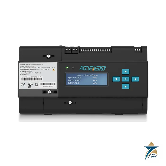 acurev-4100-ac Accuenergy AcuRev 4100 multi-channel submeter front view (family image, AcuRev 4110)